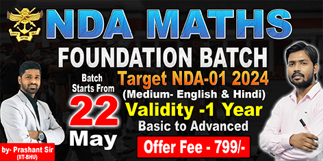 NDA MATHS FOUNDATION BATCH by Prashant Sir