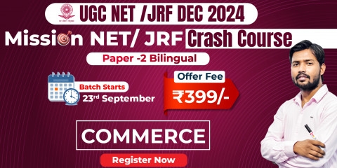 Mission NET/JRF Commerce Crash Course