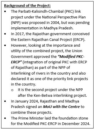 Parbati-Kalisindh-Chambal-Eastern Rajasthan Canal Project (PKC-ERCP)