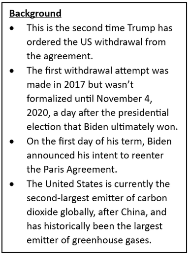 US Withdraws from Paris Climate Agreement Again