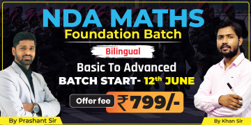 NDA Math Foundation by Prashant Sir