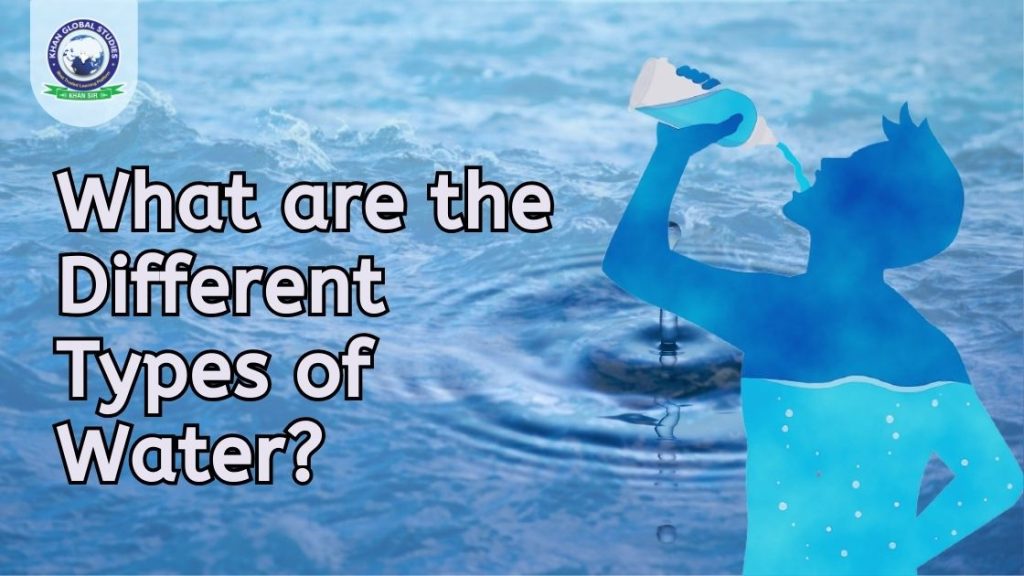 What are the different Types of Water? | Khan Global Studies Blogs